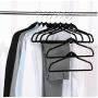 10Pcs Non Slip Velvet Suit Clothes Hangers Wardrobe Home Organizer