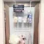 Wittywares Over The Door Hook Hanger Three Tiers with 10 Hooks and Mesh Basket Adjustable Storage Rack Wall Hook for Coats Hats Robes Towels