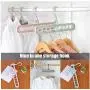 10pcs Random Color Space Saving Hangers Multi-Functional 9 in 1 Magic Clothes Hangers Closet Organizer Foldable 10pcs Random Color Space Saving Hangers Multi-Functional 9 in 1 Magic Clothes Hangers Closet Organizer Foldable