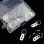 D Ring Picture Hangers 60 Pcs (2 Hole with Screws) for Picture Frames Hanging