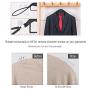 VISMOORE Portable Suit Hanger for Travel Luxury Design with Tie Holder and Reinforce Rotatable Hanger Wings Free Swivel to Different Shoulder Widths, Space Saving Clothes Hangers (Black, Suit&Tie) VISMOORE Portable Suit Hanger for Travel Luxury Design with Tie Holder and Reinforce Rotatable Hanger Wings Free Swivel to Different Shoulder Widths, Space Saving Clothes Hangers (Black, Suit&Tie)