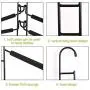 YOUDirect Clothes Hangers - Multilayer Detachable Non-slip Clothes Rack for Adult Metal Rust-free Wardrobe Storage Rack Space-saving (Adult-Black.) YOUDirect Clothes Hangers - Multilayer Detachable Non-slip Clothes Rack for Adult Metal Rust-free Wardrobe Storage Rack Space-saving (Adult-Black.)