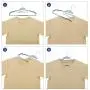 SONGMICS 50 Pack Plastic Hangers Space Saving Clothes Hangers, Ultra Thin with Non Slip Rubber Coating, Scarf and Tie Bar, 360° Swivel Hook, Dark Gray, UCRP41G-50