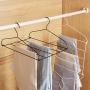 HJYPYJ Magic Hanger,180?? Rotate Multifunction Magical Hangers,Iron Trouser Hangers,Space-Saving Organizer Hangers,5Kg Load Not Easily Deformed/White / 5 pcs