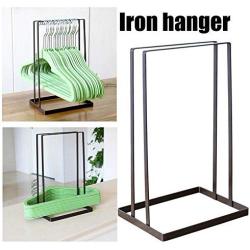 Windwinevine Iron Clothes Hanger Holder Space Saving Hanger Companion Rack Adult Children Hanger Stand Hanger Organizer for Home Laundry