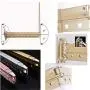 HJYPYJ Magic Airer,180?? Rotate Multifunction Folding Hangers,Space-Saving Organizer Hangers,Adjustable Waterproof Does Not Rust Wall Mount Drying Rack, Windproof/Pink / 67x9.5x17cm HJYPYJ Magic Airer,180?? Rotate Multifunction Folding Hangers,Space-Saving Organizer Hangers,Adjustable Waterproof Does Not Rust Wall Mount Drying Rack, Windproof/Pink / 67x9.5x17cm