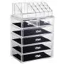 Makeup Organizer Acrylic Cosmetic with 6 Storage Drawers and Jewelry Display Boxes One-pieces Makeup Organizer Acrylic Cosmetic with 6 Storage Drawers and Jewelry Display Boxes One-pieces