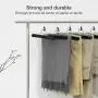 SONGMICS Pants Hangers, Set of 12 Solid Wood Hanger, Anti-Slip Felt, 360° Swivel Hook, Clamp Skirt Hanger, Black UCRW07B12 SONGMICS Pants Hangers, Set of 12 Solid Wood Hanger, Anti-Slip Felt, 360° Swivel Hook, Clamp Skirt Hanger, Black UCRW07B12