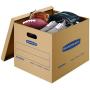 Bankers Boxes SmoothMove Classic Moving Kit Boxes, Tape-Free Assembly, Easy Carry Handles, 5 Small 20 Medium 5 Large, 30 Pack (7716502)