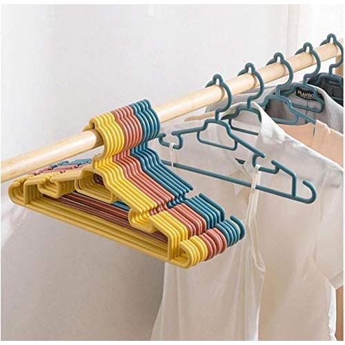 10pcs Random Color Clothes Hanger Anti-Skid Adults Children Baby Household Supplies PP Portable Clothes Hangers Hook Household