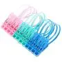 lasenersm 12 Pieces Clothes Peg Clip Pins with Rope Clothes Hanger Clips Clothes Pegs Windproof Hanger Plastic Clips for Sock and Clothes, Color Random lasenersm 12 Pieces Clothes Peg Clip Pins with Rope Clothes Hanger Clips Clothes Pegs Windproof Hanger Plastic Clips for Sock and Clothes, Color Random