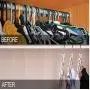 10pc Space Saving Hangers Wonder Multifunctional Clothes Hangers Stainless Steel Slots Magic Hanger Cascading Hanger Updated Hook 10pc Space Saving Hangers Wonder Multifunctional Clothes Hangers Stainless Steel Slots Magic Hanger Cascading Hanger Updated Hook