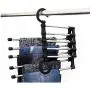 5pcs Random Color 5 in 1 Multifunctional Stainless Steel Tie Belt Pants Clothes Hanger Folding Space Saving Closet Organizer Storage Rack 5pcs Random Color 5 in 1 Multifunctional Stainless Steel Tie Belt Pants Clothes Hanger Folding Space Saving Closet Organizer Storage Rack