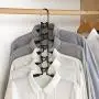 KYCPTNFJ Multi-Layer Anti-Slip Clothes Hangers Save Space 5 in 1 Metal Laundry Rack Storage for Shirt Sweater Suit Dress Coat KYCPTNFJ Multi-Layer Anti-Slip Clothes Hangers Save Space 5 in 1 Metal Laundry Rack Storage for Shirt Sweater Suit Dress Coat