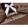 Personalized Wedding Hanger, Custom bridal hanger, Bridal dress hanger, bridal shower gift EL008