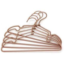 Koobay 30Pack Non Slip 32CM Gold Copper Light Wire Children Clothes Suit Coat Metal Hanger