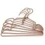 Koobay 12" Baby Slide Notches Childrens Clothes Hanger Gold Color Aluminium Metal Hangers 10Pack