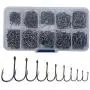 300PCS OstWony High-Carbon Steel Barbed Fishing Hooks with Holes, 10 Specifications of Fishing Hooks, Portable Boxed Hooks, Powerful Hooks That Can Adapt to Various Fishing Environments 300PCS OstWony High-Carbon Steel Barbed Fishing Hooks with Holes, 10 Specifications of Fishing Hooks, Portable Boxed Hooks, Powerful Hooks That Can Adapt to Various Fishing Environments