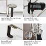Mebbay 2 Pack Over The Door Hook Rack, Stainless Steel Heavy Duty Organizer Hooks, Over Door Hanger for Clothes, Coats, Towels, Hats or Handbags - 5 Dual Hooks Mebbay 2 Pack Over The Door Hook Rack, Stainless Steel Heavy Duty Organizer Hooks, Over Door Hanger for Clothes, Coats, Towels, Hats or Handbags - 5 Dual Hooks