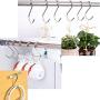 S Hooks Stainless Steel 3 Sizes( L4.3/ M3.5/S2.7inch),Large and Heavy Duty Hooks Hanger for Kitchenware Pots Pans Rack,Coffee Mugs,Spoons Utensils,Clothes,Jeans,Curtain Rods,Cups,Bags and Plants(S-S3)
