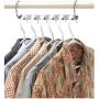 6pcs Multifunction Wardrobe Closet Bar Clothes Coat Hanger Organizer Wardrobe Saving Magic Clothes Hanger Closet Organizer Decoration