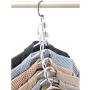6Pcs Clothes Hanger Holders Save Space Wardrobe Clothing Organizer Racks Hangers for Clothes