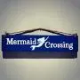 Mermaid Crossing Wood Sign - Rustic Wall Decor With Rope Hanger - Mermaid Decor for Home Mermaid Crossing Wood Sign - Rustic Wall Decor With Rope Hanger - Mermaid Decor for Home