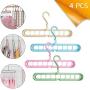 Clothes Hangers Plastic Space Saving 9 Hole Magic Multifuctional Folding Closet Organizer Holder Clothing Skirt Dress Coat Pants Storage 4 Pack Clothes Hangers Plastic Space Saving 9 Hole Magic Multifuctional Folding Closet Organizer Holder Clothing Skirt Dress Coat Pants Storage 4 Pack