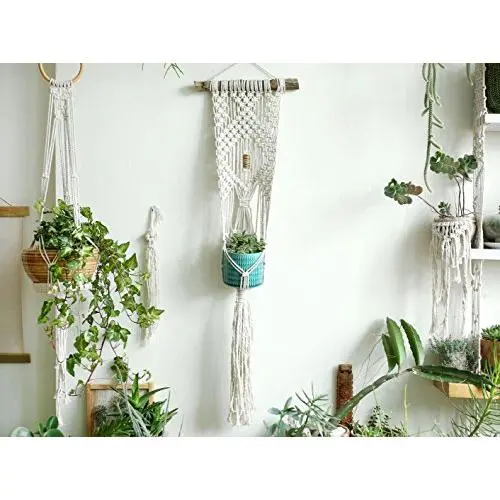 Plant Hanger, Macrame Plant Hanger, Special hanging planter, macrame plant holder, fabric Art, boho art, boho decor, retro, plant holder