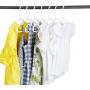 SMART ONYE Pack of 40 Premium Small Plastic Kids Hangers,Sturdy Tubular Hangers,Design for 0-8 Years Old Children and Babies,Pure White