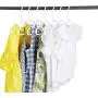 SMART ONYE Pack of 40 Premium Small Plastic Kids Hangers,Sturdy Tubular Hangers,Design for 0-8 Years Old Children and Babies,Pure White
