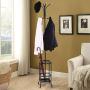 Alek...Shop Clothes Hanger Stand Coat Rack W/Shelves Hat Jacket Umbrella Tree Metal Hook Holder Hooks Hall