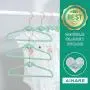 AINARE 50pcs Baby Cascading Velvet Hangers,Kids Hangers Cascade,Plastic Hangers,Non Slip Hangers Cascading Hooks,Suit Hangers,Cascade Hooks,Rose Gold Velvet Hangers,Copper Hangers (Blue)