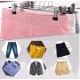 10pcs Stainless Steel Trousers Rack Clip Metal Anti-Slip Clothespin Wardrobe Pants Clamp Clothes Hanger for Balcony Bathroom