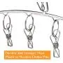 Clothes Drying Rack Stainless Steel Laundry Drying Rack Clothes Hanger with 8 Clips Metal Clothespins for Drying Socks, Towels, Diapers, Bras, Baby Clothes,Underwear, Gloves (5 Pack) Clothes Drying Rack Stainless Steel Laundry Drying Rack Clothes Hanger with 8 Clips Metal Clothespins for Drying Socks, Towels, Diapers, Bras, Baby Clothes,Underwear, Gloves (5 Pack)
