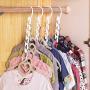 osierr6 Plastic Wonder Magic Clothes Closet Hangers Clothing Organizer, Strong Wardrobe Space Saving Saver Hangers for Clothes Coat, 26.5x11.3cm/10.4x4.4in(White)