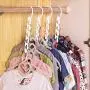 osierr6 Plastic Wonder Magic Clothes Closet Hangers Clothing Organizer, Strong Wardrobe Space Saving Saver Hangers for Clothes Coat, 26.5x11.3cm/10.4x4.4in(White)