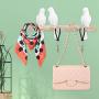 AUNMAS Coat Hooks Bird Shape Hat Clothes Bag Wall Mount Hook Hanger Rack Holder for Home Decoration