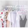 10pcs Random Color Plastic Hangers for Clothes Wire Antiskid Drying Clothes Rack Adult Hanger