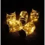 Mason Jar Solar Lids Lights,6-Pack 30 LEDs Fairy Fireflies String Lights Lids Insert(6 Hangers Included, Jars Not Included), Fits Regular Mouth Mason Jars,Patio Garden Decor Solar outdoor Laterns