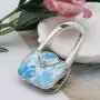 WSSROGY 3Pcs Handbag Shape Design Handbag Foldable Purse Hanger Hook for Table WSSROGY 3Pcs Handbag Shape Design Handbag Foldable Purse Hanger Hook for Table