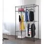 Heavens Tvcz Garment Rack Closet Steel Organizer Home Shelf Portable Clothes Hanger 48&quotx18&quotx71" for Hang Clothes Store Sweaters, Hats, Gloves, Purses Shoes Even Totes.