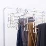 Clothes Pants Hangers Clothes Pants Hangers-Multi Layers Pant Slack Hangers Swing Arm Pants Hangers Closet Storage For Pants Jeans Scarf Hanging for Pants Jeans Scarf Hanging ( Color : Gray )