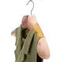 HANGERWORLD 19.7 inch Luxury Strong Cedar Wood Clothes Coat Garment Hanger with Non Slip Trouser Skirt Bar