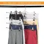 Frezon Pants Hangers, Pant Hangers with Clips Space Saving Skirt Hangers Metal Trouser Clip Hangers Four Tier Heavy Duty Ultra Thin with 360 Degree Chrome Swivel Hook 5 Pack Frezon Pants Hangers, Pant Hangers with Clips Space Saving Skirt Hangers Metal Trouser Clip Hangers Four Tier Heavy Duty Ultra Thin with 360 Degree Chrome Swivel Hook 5 Pack