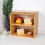 Roll Top Bread Boxes Bamboo Storage Bin Kitchen Large Capacity Bread Keeper Fully Assembled (2- Layer) Roll Top Bread Boxes Bamboo Storage Bin Kitchen Large Capacity Bread Keeper Fully Assembled (2- Layer)