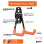 CoolYeah Steel Garage Storage Utility Double Hooks, Heavy Duty for Organizing Power Tools,Ladders,Bulk items (Pack of 8) CoolYeah Steel Garage Storage Utility Double Hooks, Heavy Duty for Organizing Power Tools,Ladders,Bulk items (Pack of 8)