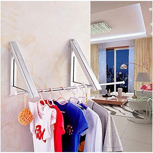 2pcs Space Aluminum Invisible Hanger Mounted on The Wall of Retractable Foldable Aluminum Clothes Hangers for Clothes 2pcs Space Aluminum Invisible Hanger Mounted on The Wall of Retractable Foldable Aluminum Clothes Hangers for Clothes
