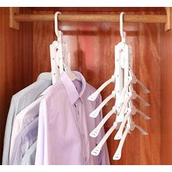 Bamboo Shake Magic Home Folding Adult Hanger Storage Artifact Multi-Function Clothes Hanger Clothes Shelf Clothes Rack