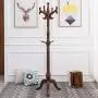 JUFU Coat Rack Coat Rack, Home Floor-Standing Wooden Hangers Bedroom Living Room Vertical Clothes hat Storage Rack, (Color : Walnut Color) JUFU Coat Rack Coat Rack, Home Floor-Standing Wooden Hangers Bedroom Living Room Vertical Clothes hat Storage Rack, (Color : Walnut Color)